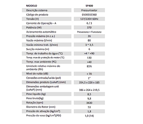 BOMBA SILENT PRESS SP400 - BIVOLT