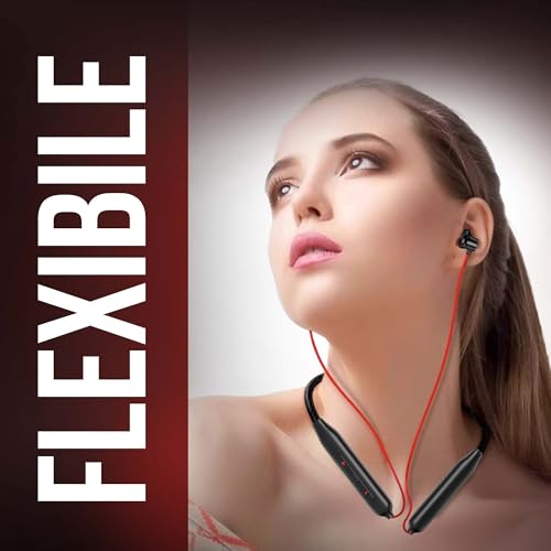 Image of Kratos N4 Bluetooth Neckband with 52H Playtime, Deep Bass, Stereo Sound, HD Calls, Magnetic Earbuds, Type-C Fast Charging, Rich Audio, Hollow Switch for Comfort & Style