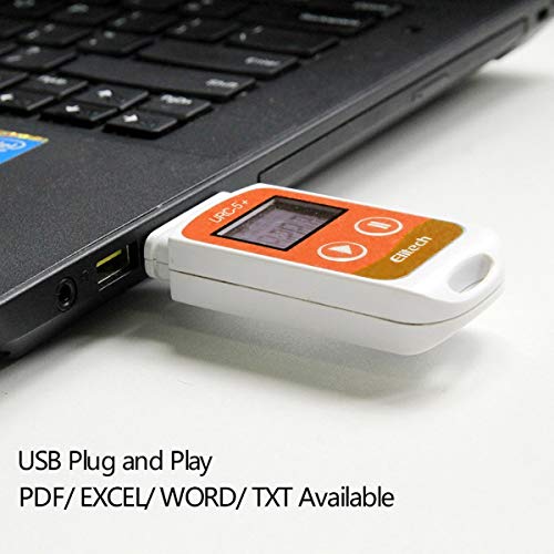 Image of [ISO 17025 Certified] Elitech RC-5+ USB Temperature Data Logger Reusable Recorder PDF DDL