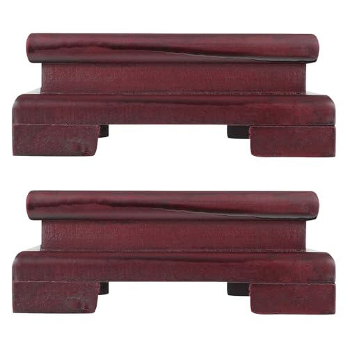 PRETYZOOM 2 Piezas Soporte de Madera Cuadrado para Macetas Base Resistente para Jarrones y Plantas de Interior Pedestal Estable para Decoración de Flores Hogar y Oficina