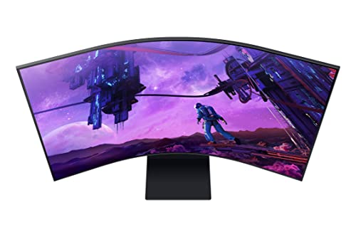 SAMSUNG Monitor Odyssey Ark S55BG970NU de 55'' - Monitor con Pantalla Curva 1000R de 55, Resolución UHD 4K, Tecnología Quantum Mini-LED; FreeSync Premium Pro, Procesador Neural Quantum con IA