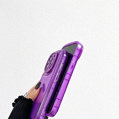 Coque iPhone 12 Pro Max design créatif violet pour appels vidéo mains libres