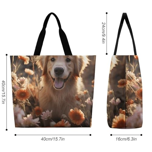 Dusk Dolphin Tote Bag for Women - Reusable Foldable Grocery Shopping Bag, Crossbody Shoulder Handbag2