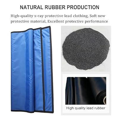 Lead Radiation Thyroid Shield Collar, X-ray Protective Thyroid Shield Collar for X-Ray MRI CT Radiation Protection(0.35mmpb)