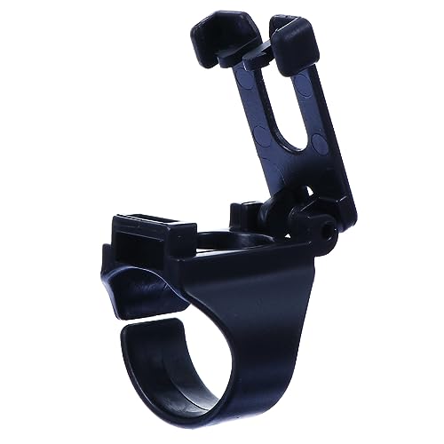 Garneck 1 Set 10pcs Silicone Buckle Hooks Snorkel Retainer Clip Goggles Mask Scuba Swimming Strap Holders Clips Keeper Snorkeling Diving Snorkel Clip Snorkel Holder Black Plastic