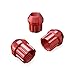 20pcs Red Spline Drive Lug Nuts - 12x1.5 Threads - 0.85 inch Length - Open End - Cone Seat - Includes 1 Socket Key Tool - Compatible with Acura Chevy Honda Lexus Mazda Scion Toyota Hyundai Tuner