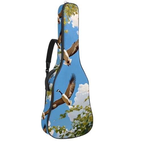 Sac pour guitare anti-pluie grand étui 101,6 cm motif oies sauvages colorées