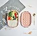 Eastor lunch box ,1000ml Kids Bento Box con 2 Scomparti,porta pranzo da ufficio ,contenitori per frutta ,Portapranzo senza BPA, Sicuri per Microonde e Lavastoviglie (rosa)