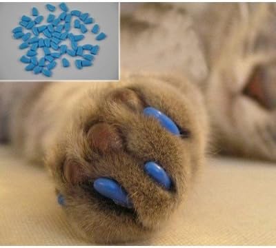 Original L Small Clear Natural Soft Claws Paws Nail Caps for Cats & Dogs C15-20 lbs Dog - Random Color