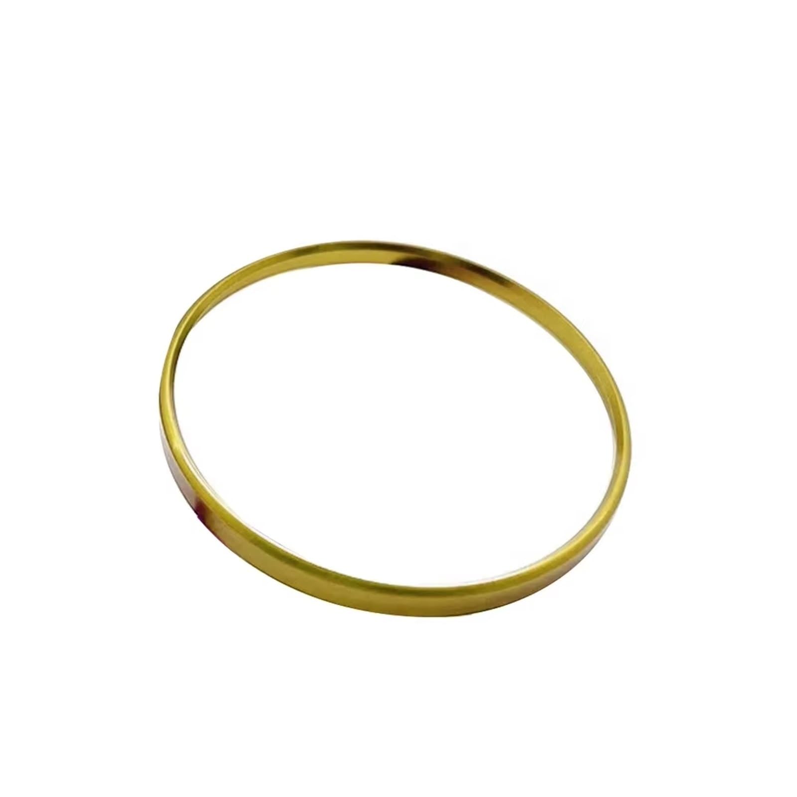 Decorative Stickers Compatible with VW for Golf for Jetta MK5 MK6 for Passat B6 B7 for CC Car Headlight Switch Decorative Frame Trim Ring Sticker(Golden)