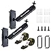WILDARES Trail Camera Mounting Bracket,Hunting Pro Gear Acccessery, Wildlife Cam Mount, Deer Monitor Mount, Hunter Camera Kit,Nylon Fiber Strap,Heavy-Duty Metal,Black,5.9x3.7x2.5 inch (2 PCS)
