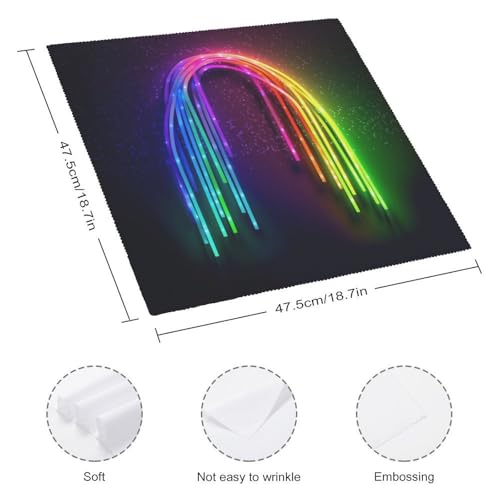 Servilletas de Tela Rainbow Neon 6 Piezas miniatura 2