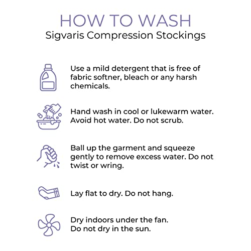 Image of SIGVARIS Medical Compression Stockings - Cotton - Class 2 - Below Knee length - For Men and Women (XL Plus - Long)