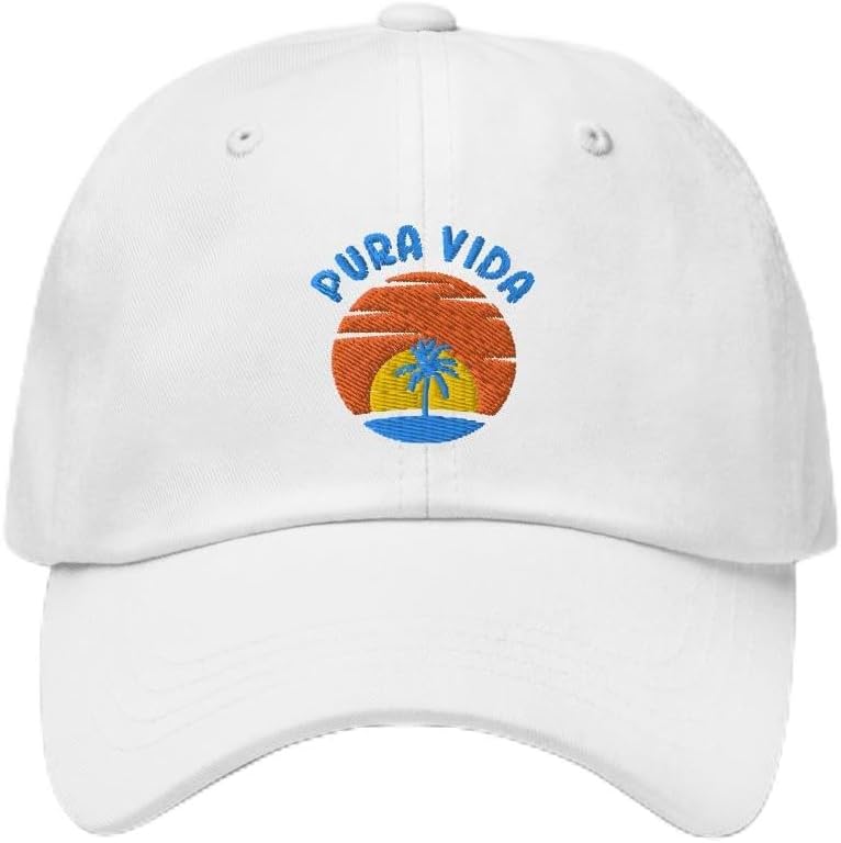 Pura Vida Hat Costa Rica Baseball Cap Souvenir Gift
