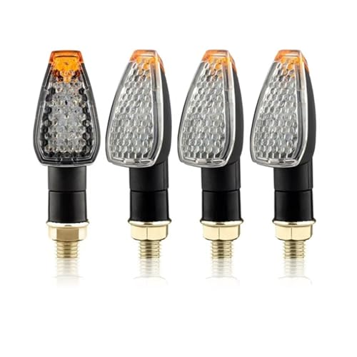 Luces LED universales intermitentes moto 12V luz trasera color amarillo
