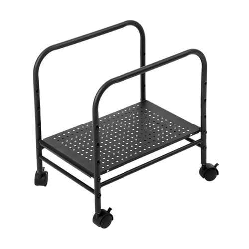 Soporte para Torre de PC LUYOUBOZHU, soporte ajustable móvil con ruedas giratorias de 360°, color negro