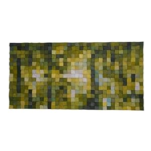 Autumn Wood Wall Decor, Modern Wood Wall Hanging, Living room decor, 3D Mosaic Wood Painting, Sculpture Art, Huge Geometric Wood, Wood Block Art Reclaimed Wooden Wall Art, Home Decor (80×160 cm)