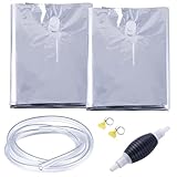 TOHONGADON 116 Gallon Emergency Water Storage, Bathtub Drinking Water Bladder with Hand Pump, Storage Emergency Drinking Water Container, Tub Water Storage Bag for Camping Hurricane RV Traveling