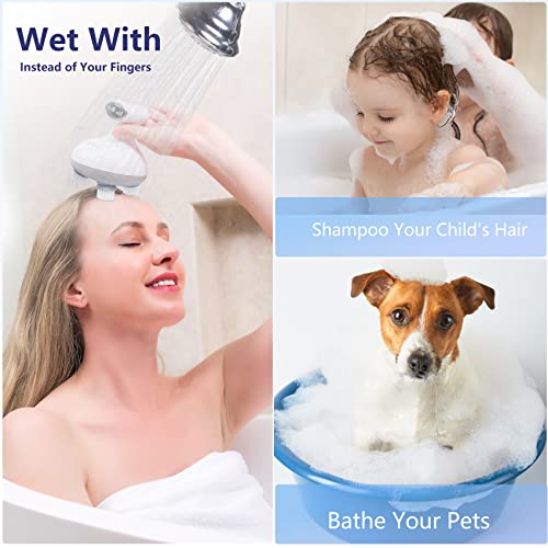 Alljoy Electric Scalp Massager, Cordless Electric Head Massager With Led Screen 4 Replacement Massager Heads Portable Head Scratcher For Stress Relax, Hair Growth And Deep Clean, Dog Cat Massager #TOP5