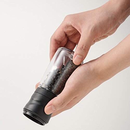 KYOCERA Moedor Ceramica Ajustável - Preto Vidro Transparente, Tampa Preta