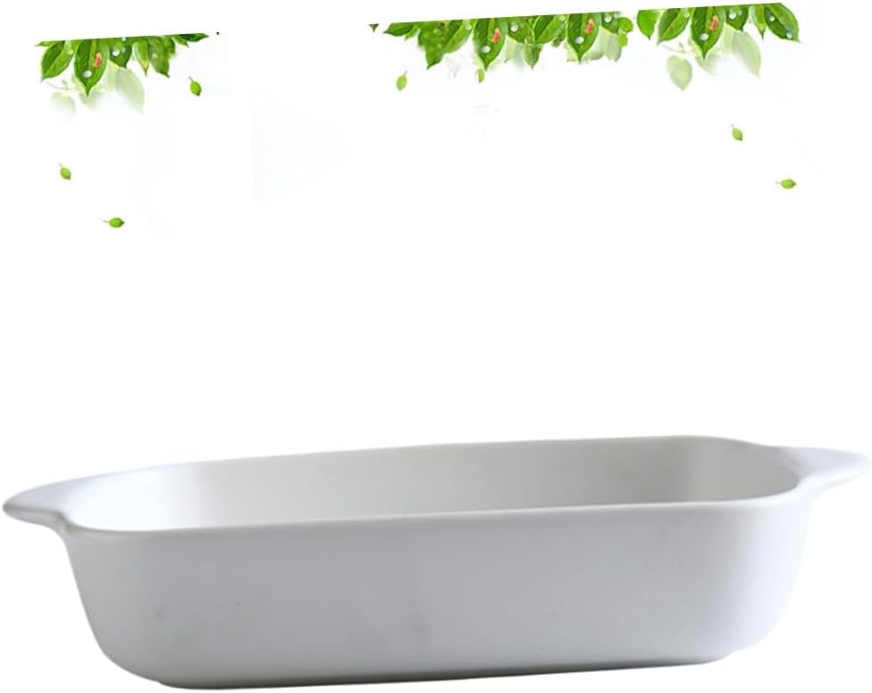 Ceramic Baking Pans Set of 2 with Handles High Temp Resistance Baking Dish