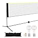 Happybuy 20ft Badminton Net Set, Outdoor Portable Multi-Sport Net for Volleyball, Pickleball, Tennis