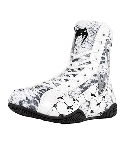 Image of Venum White Snake Boxing Shoes - White