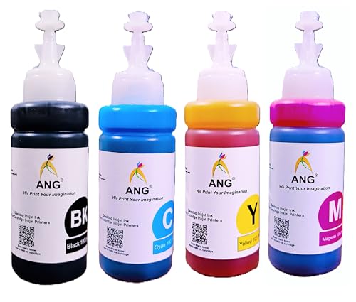 Image of ANG Universal Printing Solution Printer Cartridge Refill for HP 805, 860, 861, 803, 680, 678, 682, 818, 802, 901, 703, 704, 702, 831, 830, 46, 21, 22, 27, 28, 56, 57 (100g X 4 Color)