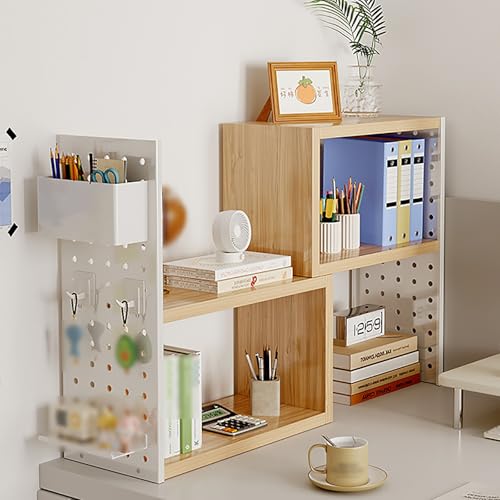 Panneau perforé en bois pour optimiser votre bureau en angle au quotidien