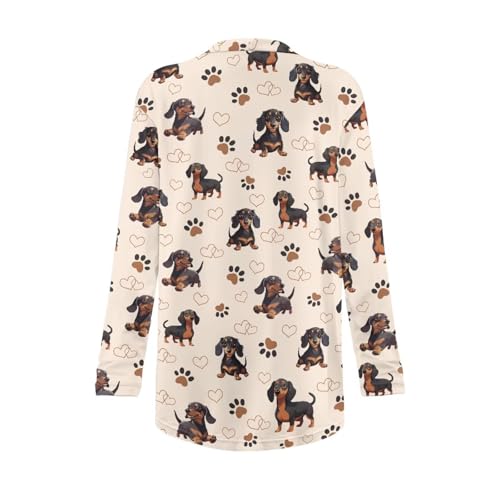 Image of Womens Open Fron Cardigan Sweaters Long Sleeve Oversized Casual Tops Loose Lightweight Daily Coats with Pockets