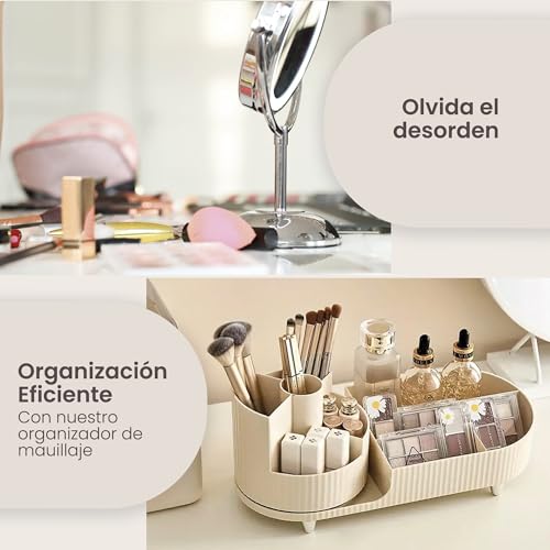 Miniatura 5 de Bemanz Organizador De Maquillaje Giratorio, Organizador Maquillaje, Organizador Pinceles Brocha Para Maquillaje Incluida Makeup Organizer Accesorios Tocador, Organizador Perfumes Y Cosméticos