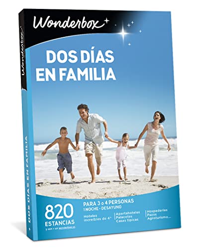 WONDERBOX Caja Regalo -Dos DÍAS EN Familia- 820 estancias inolvidables para Cuatro Personas