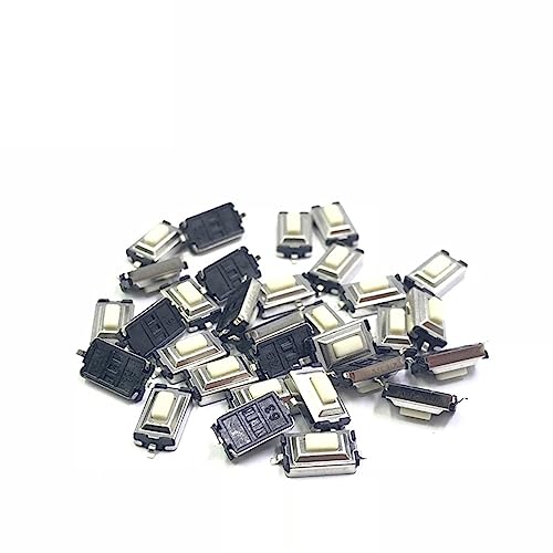 Interruptor de boton tactil 3x6x2.5mm SMD pulsador micro de repuesto DC12V blanco 4