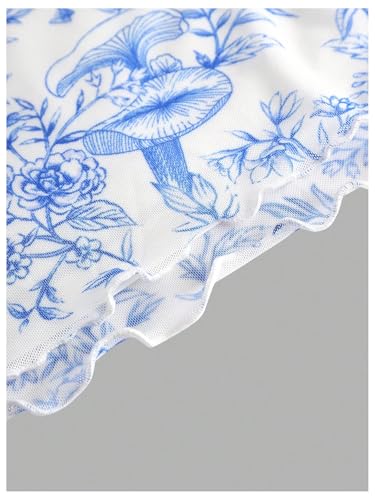 WDIRARA Girl's 2 Piece Outfits Floral Spaghetti Strap Flared Dress Button Down Knit Cardigan Set4