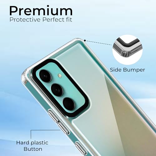 Image of A rtistque Ultra Stylish Back Cover Case for Samsung Galaxy M55 / M55s / F55 5G | Premium Shockproof TPU | Protective Design | Samsung M55 / M55s / F55 Back Cover - White