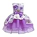 Produktbild jerferr Sommerkleid Kinder Blumenprinzessin Brautjungfern Festzug Kleid Geburtstagsfeier Hochzeits Kleid
