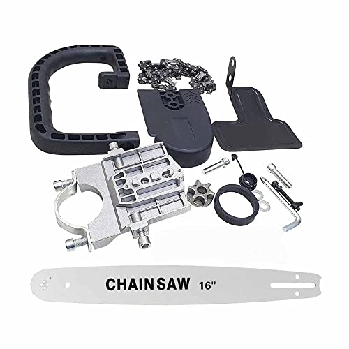 Image of MLD Electric Chain Saw Adapter Converter Bracket DIY Set For 16'' Electric Angle Grinder Woodworking Tool (Size : 16 Inch, Type : Angle Grinder Attachment)
