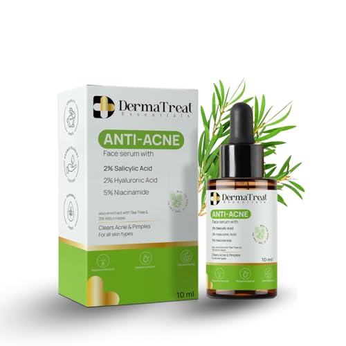 Image of Anti Acne Face Serum with 2% Salicylic acid, 2% Hyaluronic acid & 5% Niacinamide for Fights Acne, Reduces Pores, Controls Oil (Size-10ML)