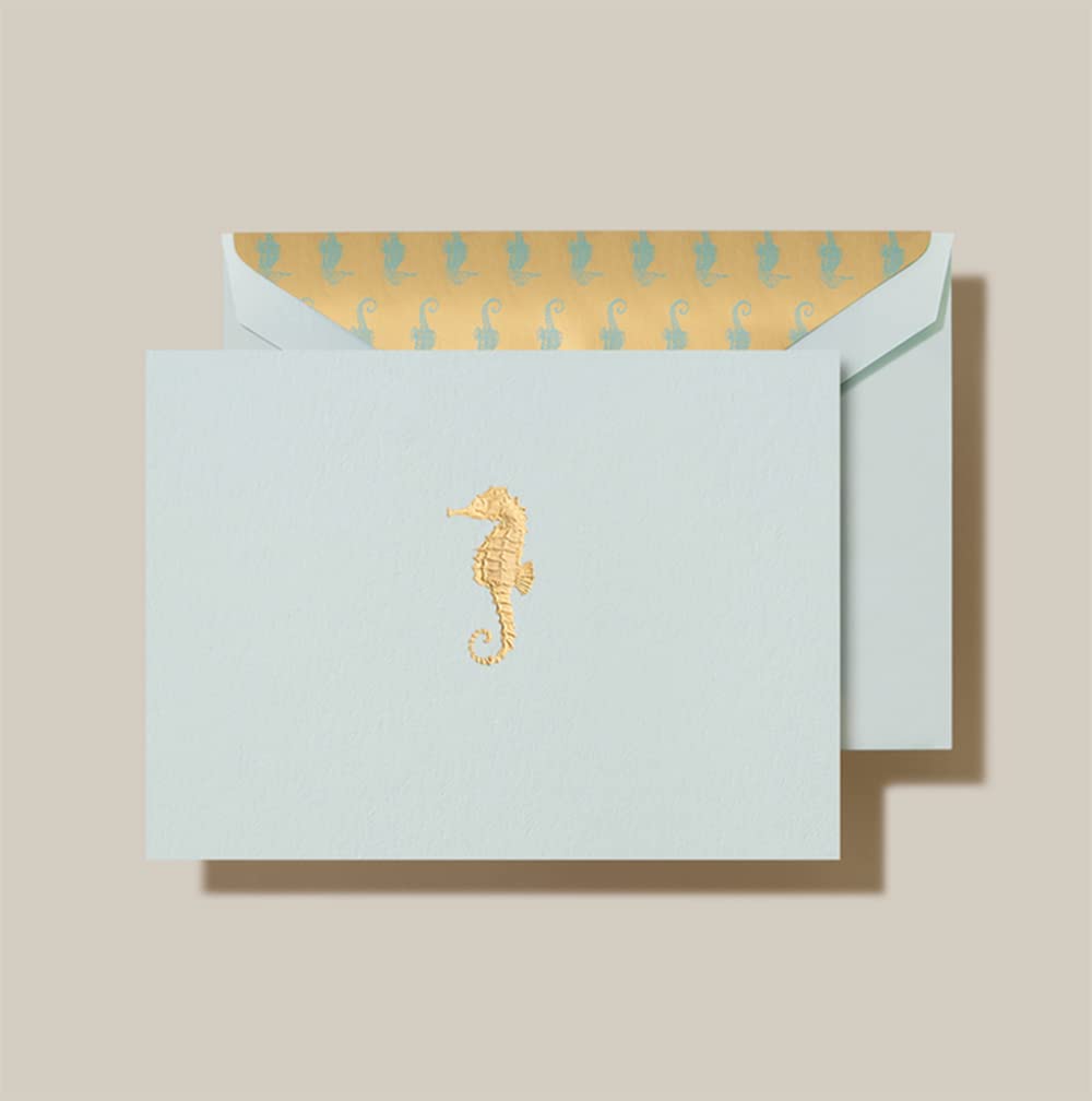 Crane & Co. Seepferdchen-Note