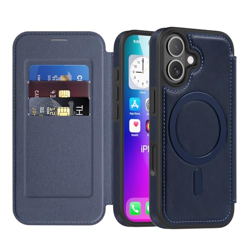 Coque antichoc iPhone 17 avec blocage RFID et étui portefeuille magnétique