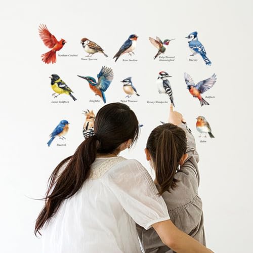 Vinilos decorativos de pájaros para pared Little Birds miniatura 4
