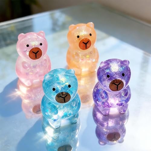 Image of 4 Pcs Capybara Squishy, Taba Squishy, Squishy Toy for Stress Relief, Cute Mystery Dumplings Squishy and Squishy Toy Slow Rising Collection