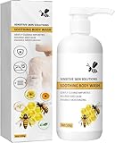 Gel de ducha calmante íntimo Honey, gel de ducha y gel de ducha natural, gel de ducha de limpieza íntima para mujeres y hombres con piel sensible