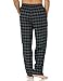 Amazon Essentials Herren Atmungsaktive Flanell-Pyjamahose (Erhältlich In Groß Und Schwer), Grau Schwarz Buffalokaros, M
