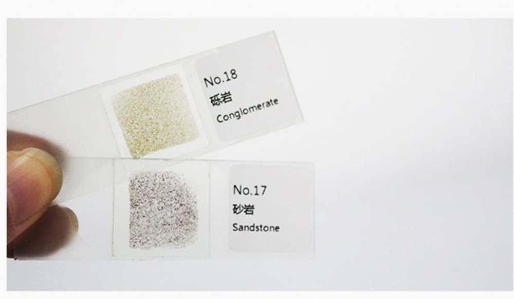 Lab Microscope Slides 24 Kinds of Rock Grinding specimens for Geological Scientific Research, Biological Slices Microscope Parts