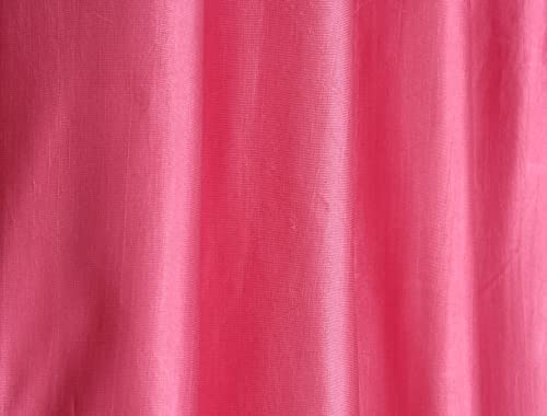 Image of DEVSANG Polyester (2 Print and 1 Solid) Grommet Curtains for Long Door 9 Feet Long Set of 3, Pink