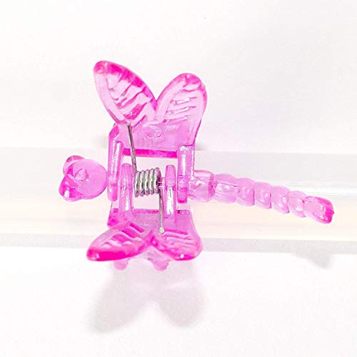 5 Orchidee Clips Graffette Libellula Rosa