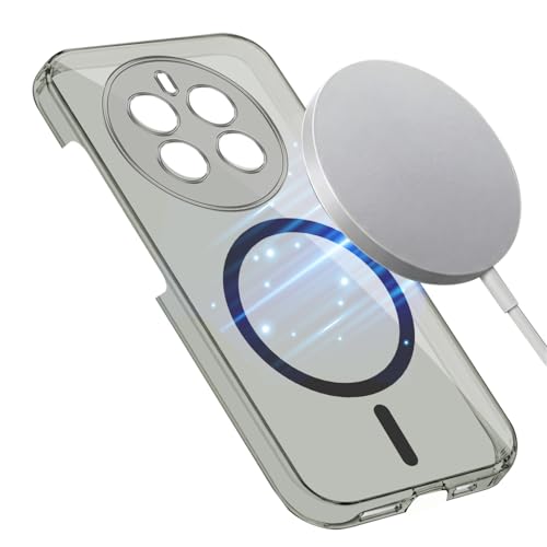Image of Jkobi Lifetime Anti-Yellow MagSafe Compatible Clear Back Cover Case for Realme 12 Pro Plus | Realme 12 Pro (Sleek Hard Crystal | Shockproof and Camera Protection)