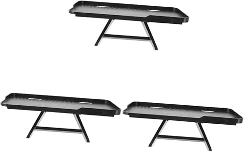 Bodur Estante superior para monitor de TV de 3 piezas, soporte multifuncional para caja de cables, ideal para detrás de la computadora, reproductor