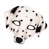 VICASKY 1pieza Máscara De Perro Dálmata Unisex Para Fiestas Disfraces y Accesorio De Role-play Pu Para Halloween y Carnaval